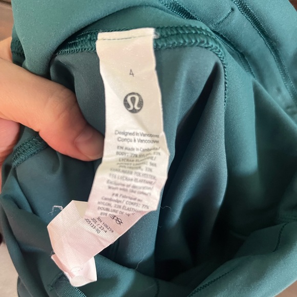 Lululemon Wundertrain 28in leggings in Teal - Picture 6 of 7